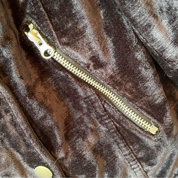 Free People Dusk Till Dawn Black Velvet Jacket - Picture 9 of 12